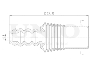 Front shock absorber boot photo