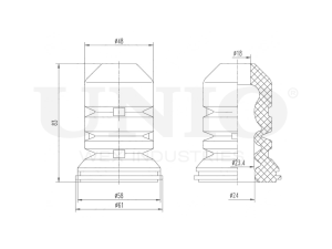 Front shock absorber bump stop photo
