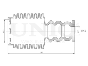 Комплект пыльника с отбойником photo