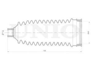 Steering rack boot photo