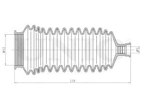 Steering rack boot photo