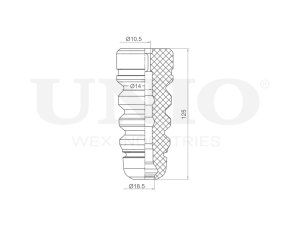 Rear shock absorber bump stop photo