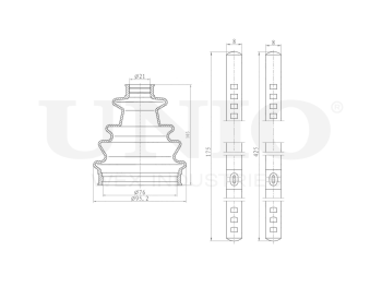 картинка Пыльник ШРУСа (к-т) от UNIO