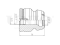 Front shock absorber bump stop thumb