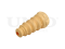 Rear shock absorber bump stop thumb