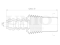 Front shock absorber boot thumb