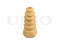 Rear shock absorber bump stop thumb