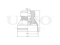 Front shock absorber bump stop thumb