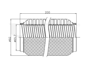 Гофра глушителя 65x200 мм InterLock photo