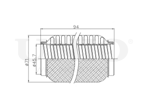 Гофра глушителя 45x94 мм InterLock photo