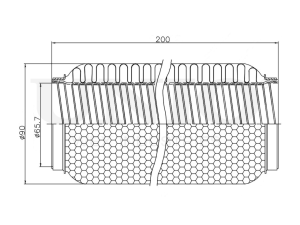 Exhaust flex pipe 65x200mm wireflex photo