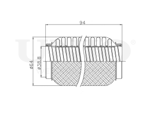 Гофра глушителя 38x94 мм  InterLock photo