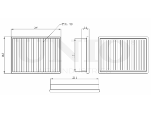 Фильтр воздушный (без сетки) photo