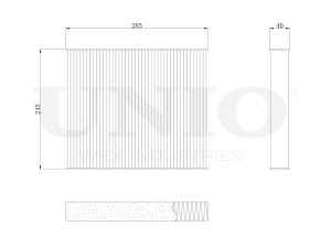 Activated carbon cabin filter photo