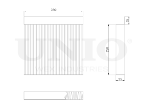 Activated carbon cabin filter photo