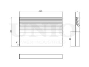 Activated carbon cabin filter photo