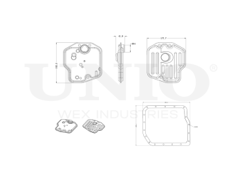 picture of Automatic transmission oil filter (with gasket) from UNIO