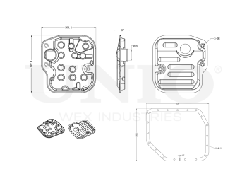 picture of Automatic transmission oil filter (with gasket) from UNIO