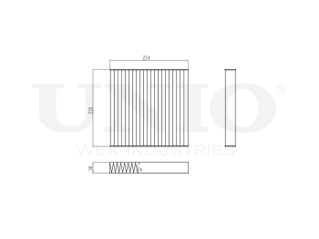 picture of Activated carbon cabin filter from UNIO