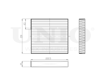 picture of Activated carbon cabin filter from UNIO