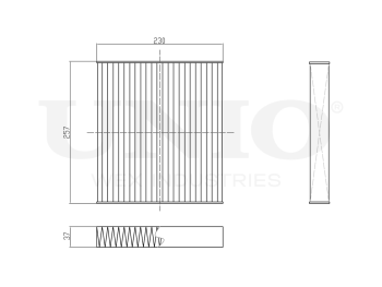 picture of Antibacterial cabin filter from UNIO