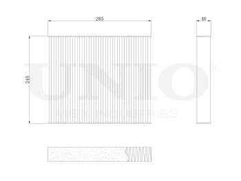 picture of Activated carbon cabin filter from UNIO