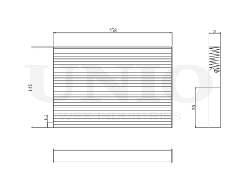 picture of Activated carbon cabin filter from UNIO
