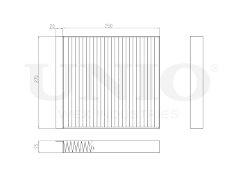 picture of Antibacterial cabin filter from UNIO