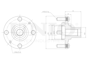 Front hub (without ABS) photo