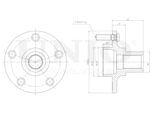Front hub (without ABS) photo
