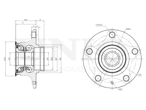Rear hub (with ABS) photo