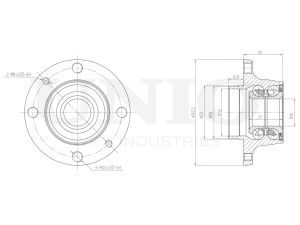 Rear hub (without ABS) photo