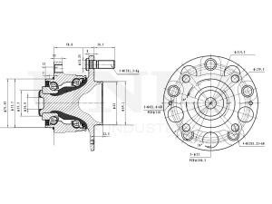 Rear hub (with ABS) photo