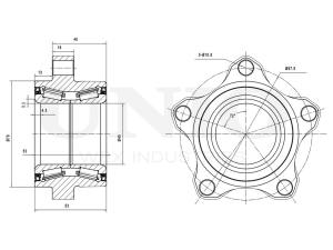 Front hub (without ABS) photo
