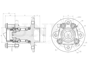 Rear hub (with ABS) photo