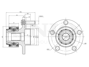 Front hub (with ABS) photo
