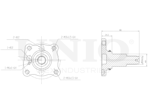 Rear hub (without ABS) photo
