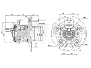 Rear hub (with ABS) photo