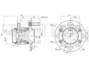 Rear hub (with ABS) photo