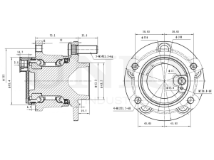 Rear hub (with ABS) photo