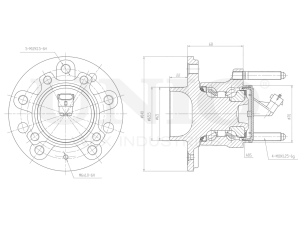 Rear hub (with ABS) photo