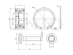 Front/rear wheel bearing kit (without ABS) photo