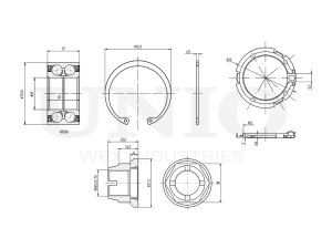 Front wheel bearing kit (with ABS) photo