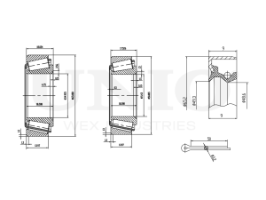 Front/rear wheel bearing kit (without ABS) photo
