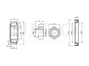 Front wheel bearing kit (without ABS) photo