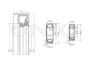 Front wheel bearing kit (without ABS) photo