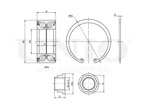 Front wheel bearing kit (with ABS) photo