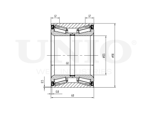 Rear wheel bearing kit (without ABS) photo