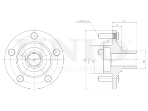 Front hub (without ABS) photo