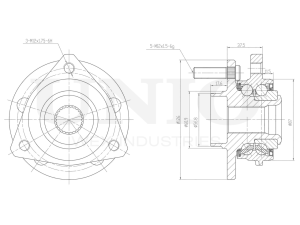 Front hub (without ABS) photo